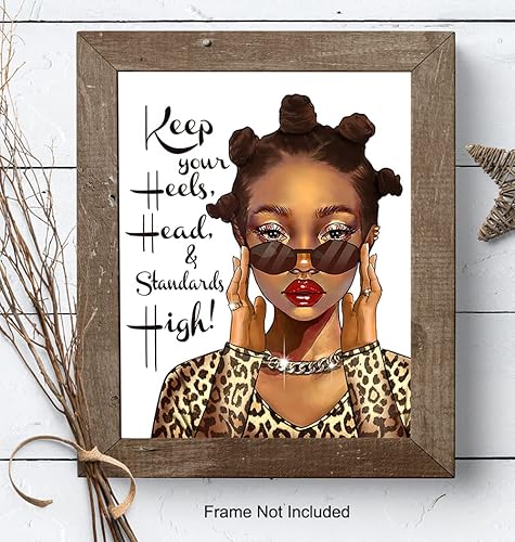 Miniatura 8 de Arte y decoración inspiradoras de pared para mujeres negras, póster motivacional de inspiración afroamericana, arte negro, obra de arte de pared