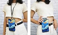 Vista 2 de Tainada Funda de transporte de neopreno a prueba de golpes para hombre y mujer, funda de transporte con cordón para el cuello, funda con lazo