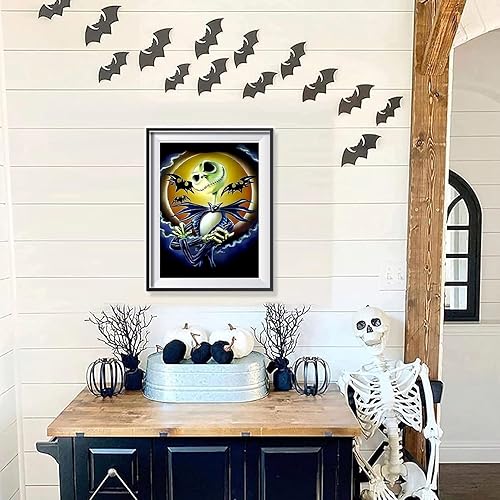 Miniatura 3 de FILASLFT Kits de pintura de diamantes de Halloween para adultos, kits de arte de diamantes para principiantes, 5D, diamantes de imitación de