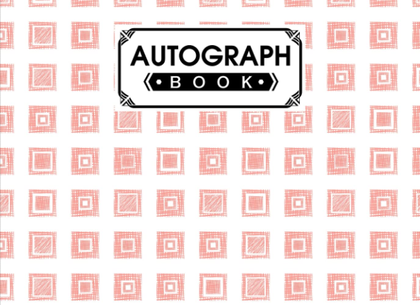 Autograph Book: Rhombus Cover | Memory Book, Signature Celebrity Memorabilia Album Gift, Size 8.25" x 6" By Walther Franz