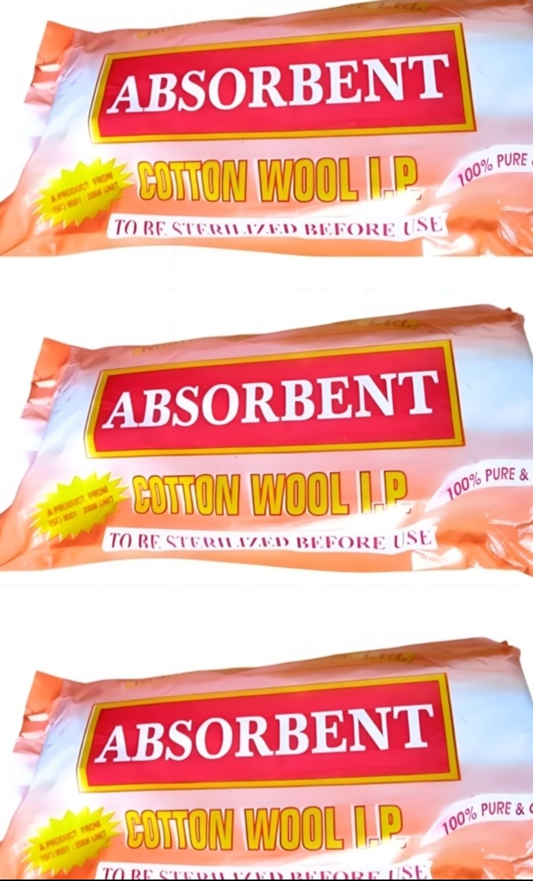 Padmavati Absorbent Cotton Wool Roll 200g For Makeup remover,Baby care,Beauty Care,Facial Cleaning,Saloon,Multipurpose use Cotton,Bacteria free | (3 × 200 gm)-picture-44
