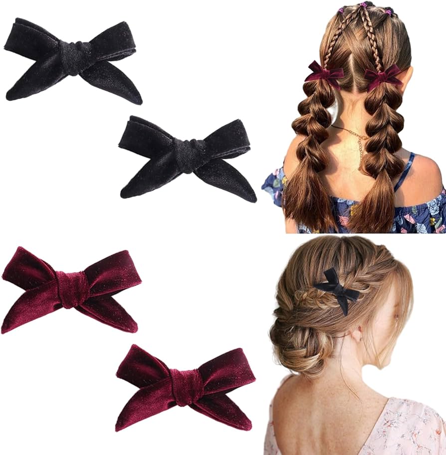 ベルベットりぼん】ヘアゴムヘアクリップピン