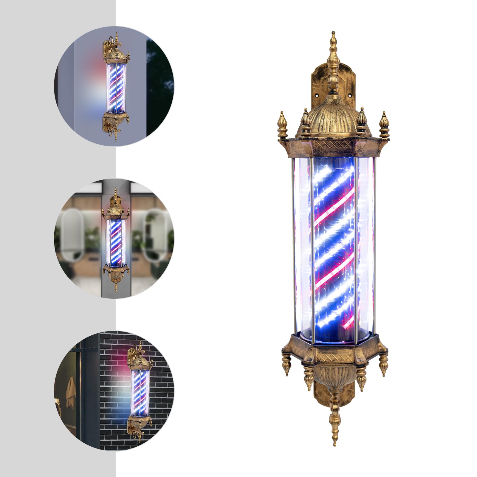 Amazon.com: TFCFL 110V Barber Rotating Light,Barber Pole Retro