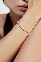 Vista 3 de WOWORAMA Pulseras deslizantes ajustables para mujer, pulsera de amistad para mujer, pulsera bolo de oro, oro blanco, oro rosa