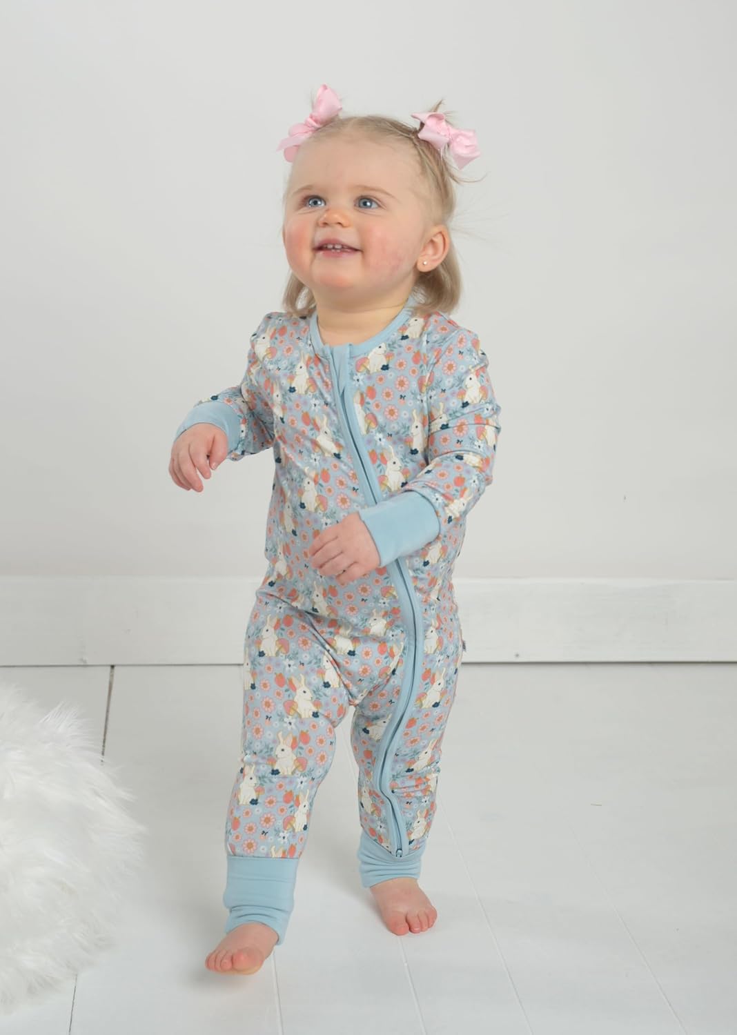 Little Worldz by Strasburg Viscose from Bamboo Toddler Pajamas - Romper Baby Sleepers for Boys & Girls - Image 4