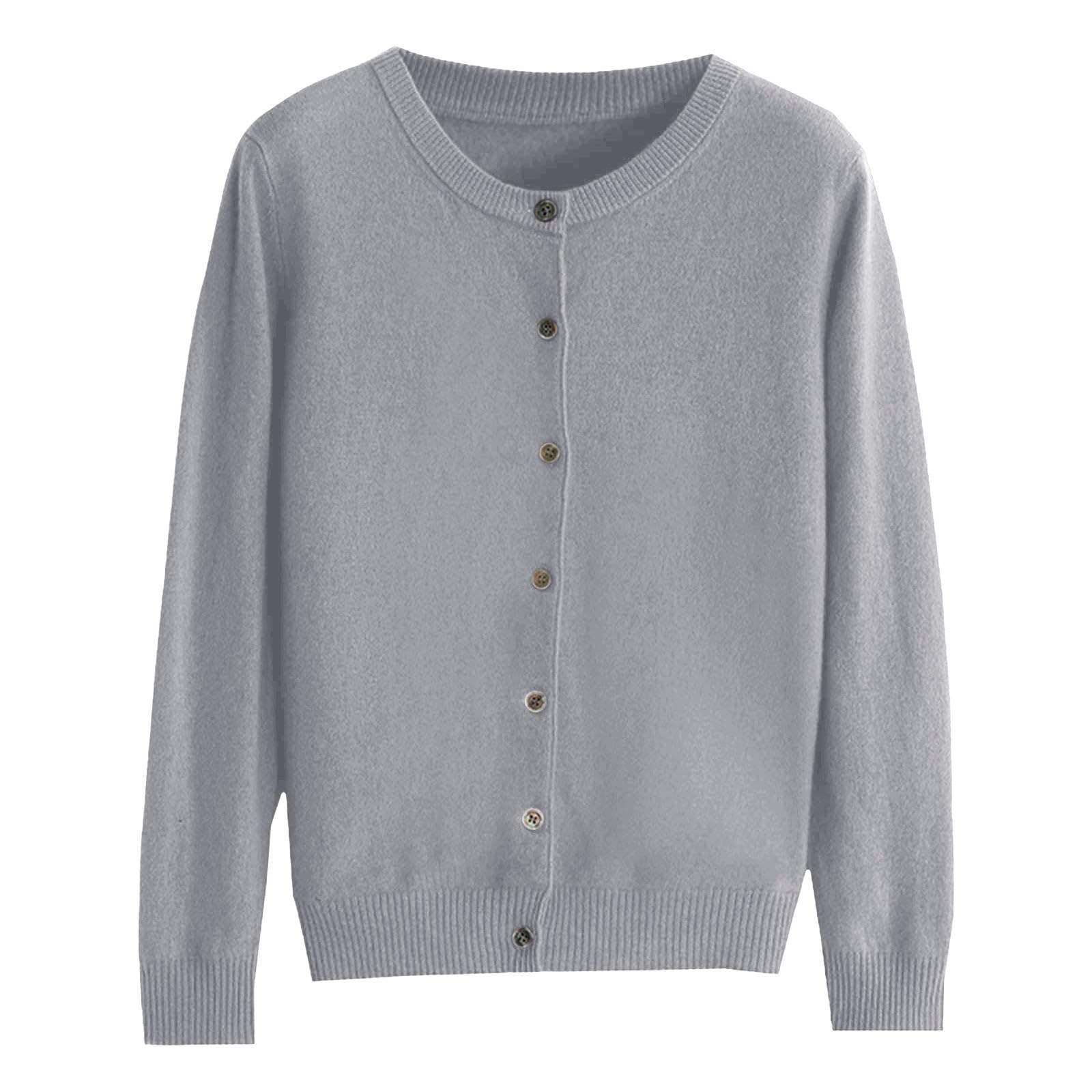 Womans Sweaters Cardigan Button Down Open Cardigans Sweater Lightweight Long Sleeve Crewneck Fall Winter 2025 Tops