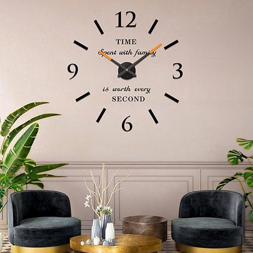 Miniatura 9 de VANGOLD Reloj de pared grande para decoración de sala de estar