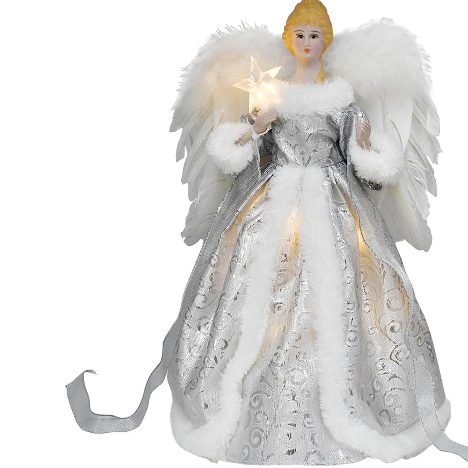 Figura de ángel en, Decoración Navideña Creativa para Fiestas Y Dormitorios.