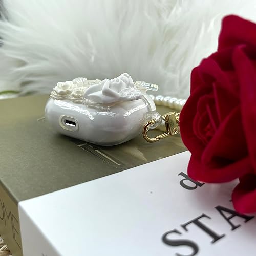 Miniatura 3 de Rose Angel - Funda para auriculares compatible con AirPod de 3 generación