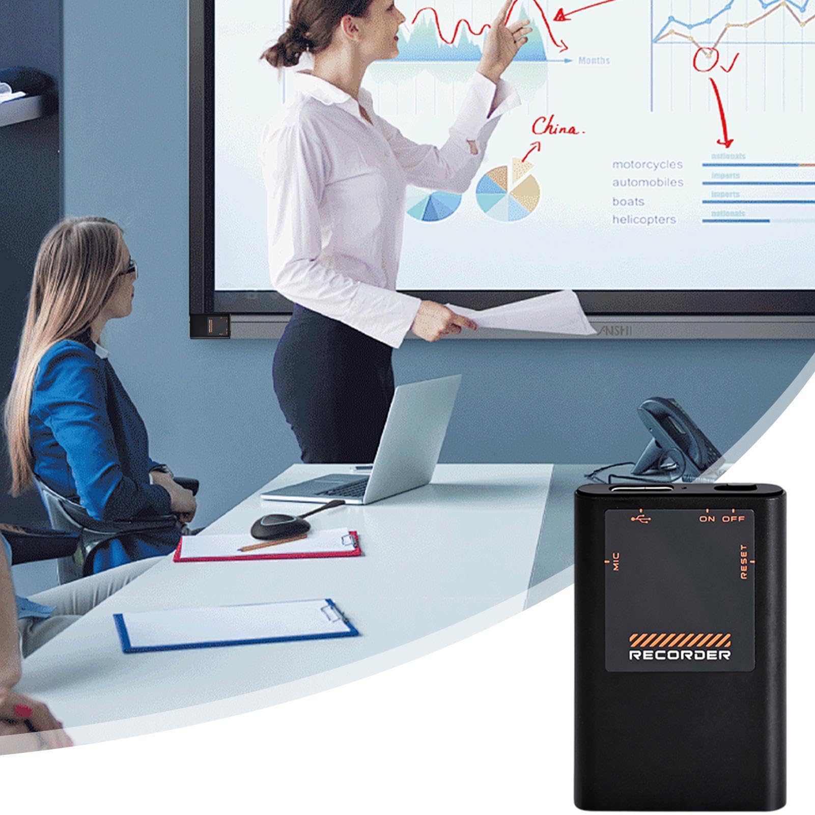 Grabadora de voz digital, grabadora de voz con visualización, grabación | Grabadora controlada por voz, grabación de voz, grabadora activada con cancelación de ruido cuando se reproduce para entrevis