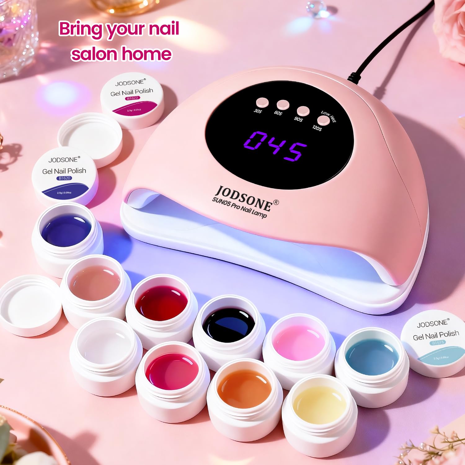 JODSONE 32 Colors Nail Art Gel Paint Kit Solid Gel Nail Polish Painting Paint Nail for Nails Art Set Professional Salon DIY Gift