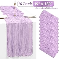 Vista 396 de Showgeous 10 Pack Baby Pink Cheesecloth Table Runner 10FT Long Semi-Sheer Gauze Table Runner Boho or Rustic Wedding Decor for Wedding Decor Arch