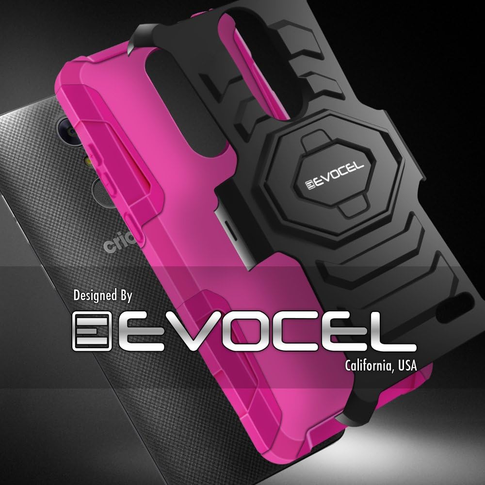 ZTE Blade Spark/ZTE Grand X4 Case, Evocel [New Generation Series] Belt Clip Holster, Kickstand, & Dual Layer for ZTE Grand X 4 (Z956) / ZTE Blade Spark (Z971) / ZTE Damon, Pink