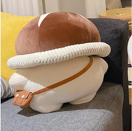Miniatura 4 de Bonita almohada de peluche de hongos shiitake, regalo para niños y adultos, decoración del hogar (seta, 17.7 pulgadas)