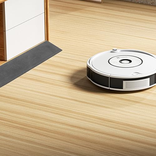 Miniatura 7 de HEMOTON Almohadillas de rampa de umbral de goma para interiores para limpiar robots fácil instalar sin herramientas