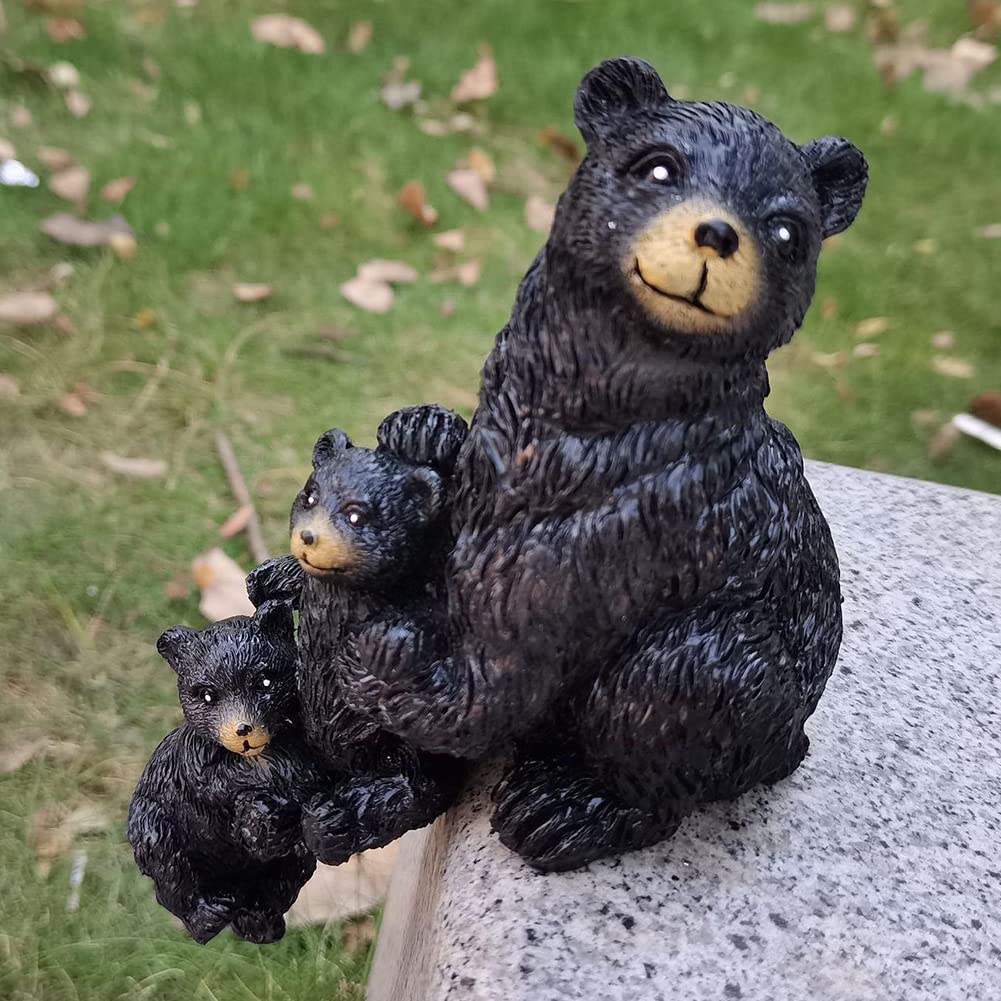Amazon.com: Willcome Bear Sitter Figurine Mama with Babies Bear
