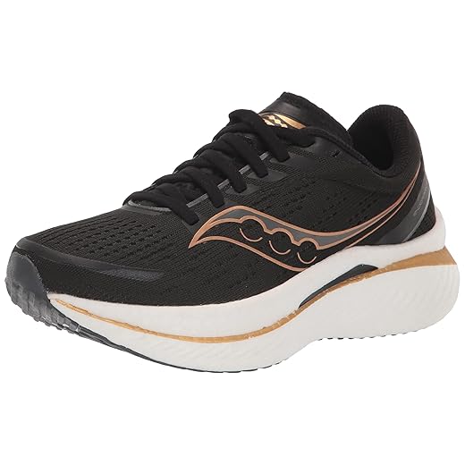 Saucony Women's Endorphin Speed 3 Running Shoe, Black/GOLDSTRUCK, 8