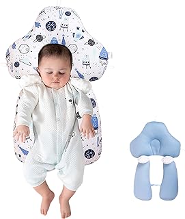Wedge Pillow for Newborns,Adjustable 45 Degrees to Provide Front and Rear Support,Daily use,it Provides a Comfortable Sleeping Experience and is Suitable for Travel (C)
