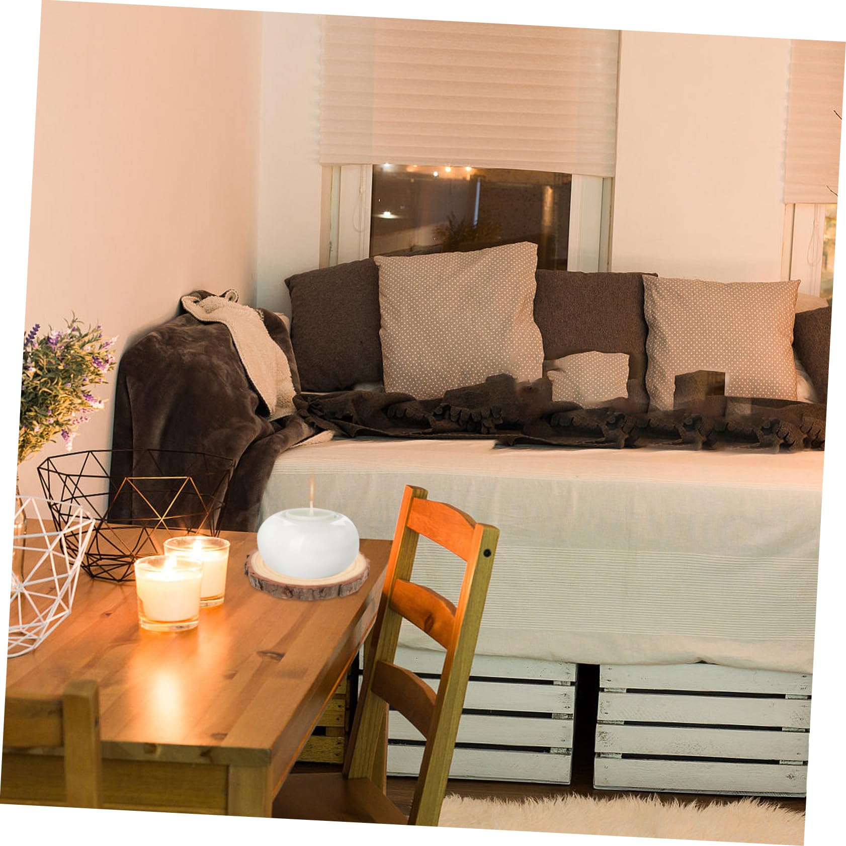 SHINEOFI 12stücke Unbehandelte Runde Holzscheiben Für -bastelprojekte Natürliche Holzscheiben Für Kreative Tischdekoration Hochzeiten Und