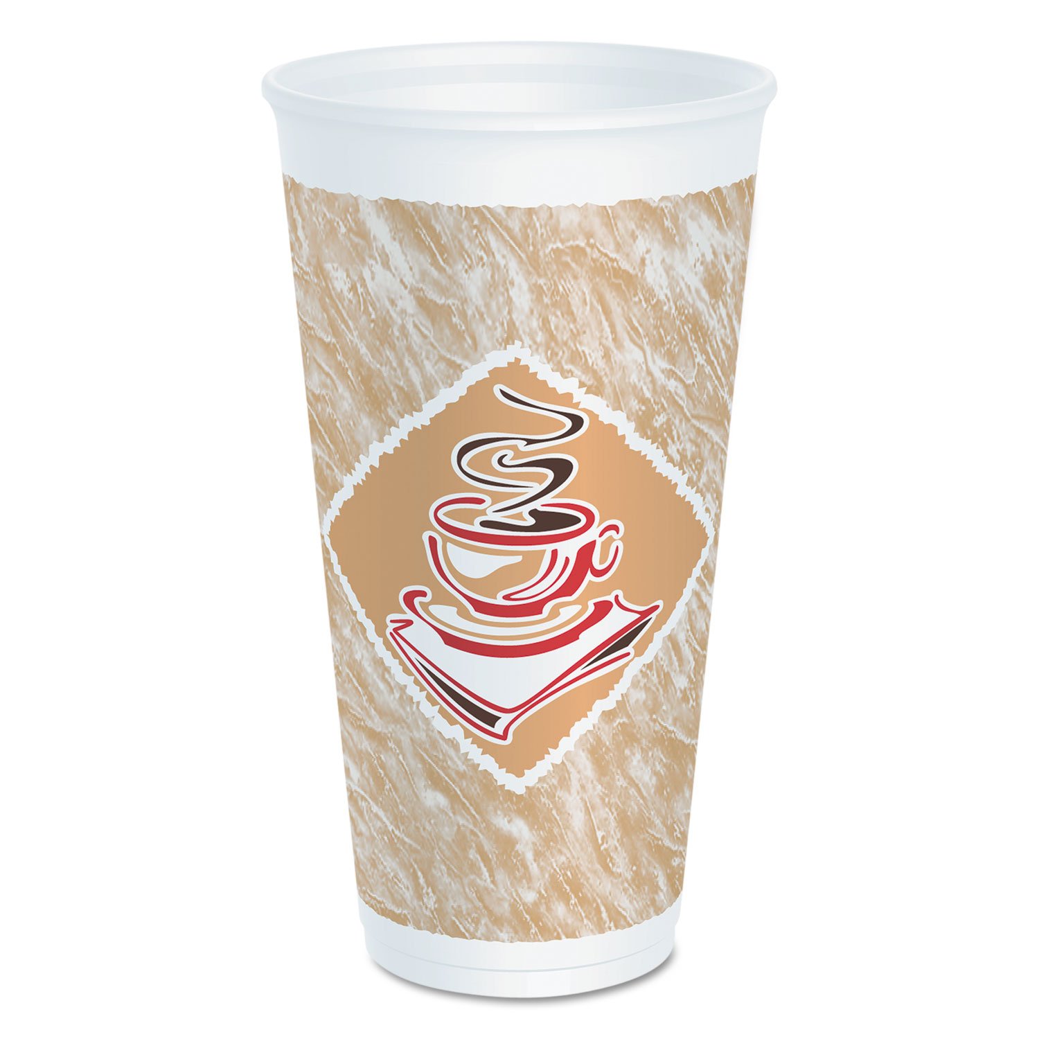 Amazon.com: DART 20X16GPK Cafe G Foam Hot/Cold Cups 20 Oz Brown