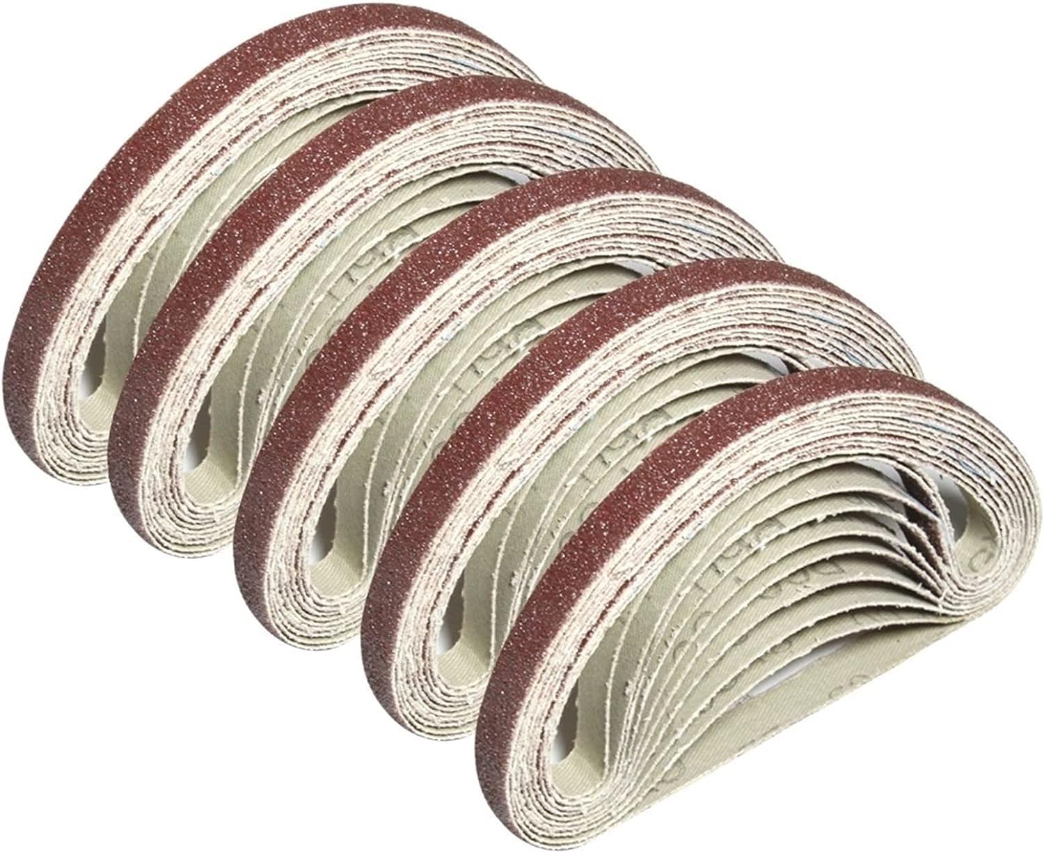 Schleifbänder, Schleifpapierbänder, 50 Stück, 10 x 330 mm, Schleifband, 3/8 x 13 Zoll, Bandschleifer, Schleifpapier, Schleifpapier, Holzbearbeitungswerkzeuge, Zubehör for Holzbearbeitung (Grö