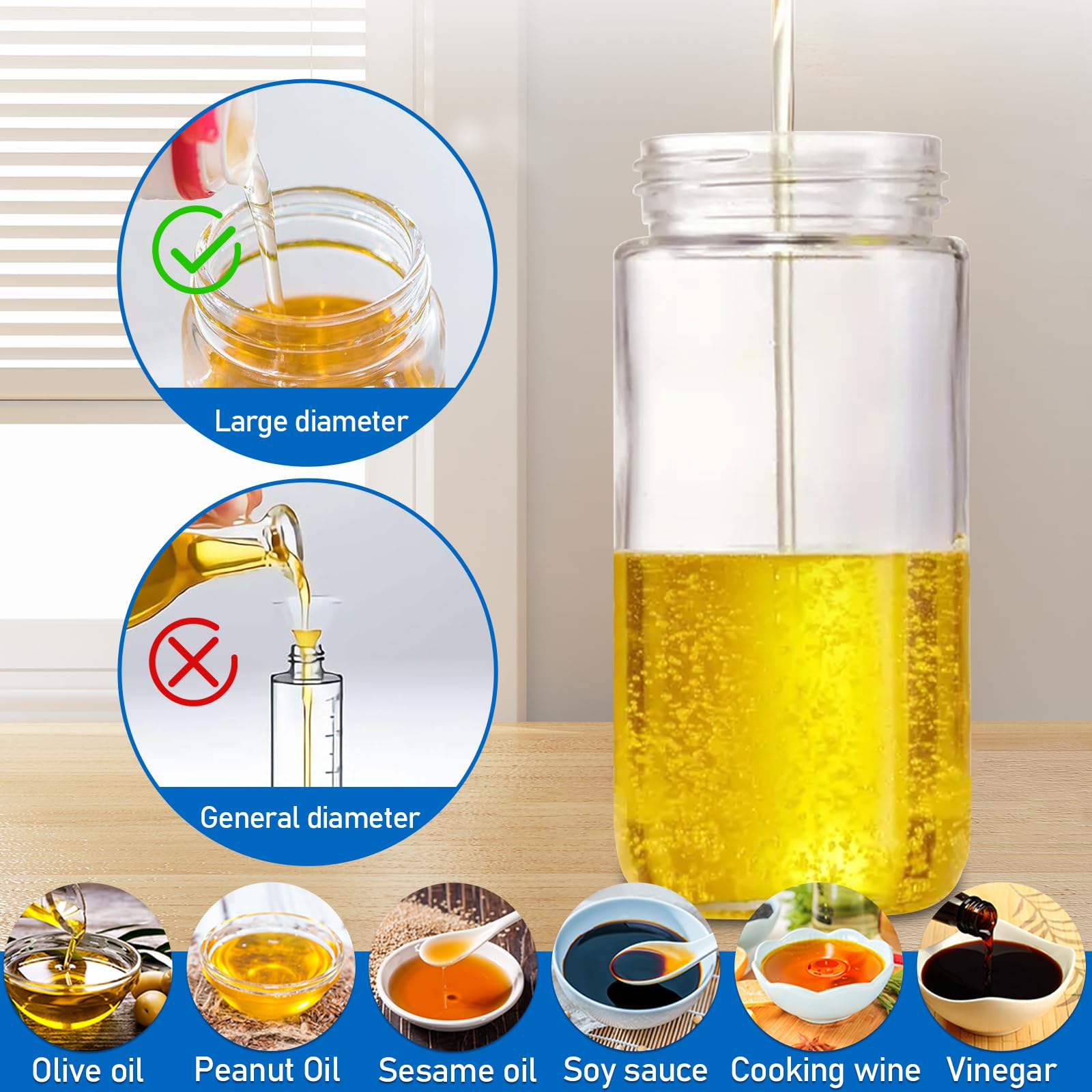 Spray Huile 2-en-1 500ml - Vaporisateur Et Verseur Pour Air Fryer, Cuisine