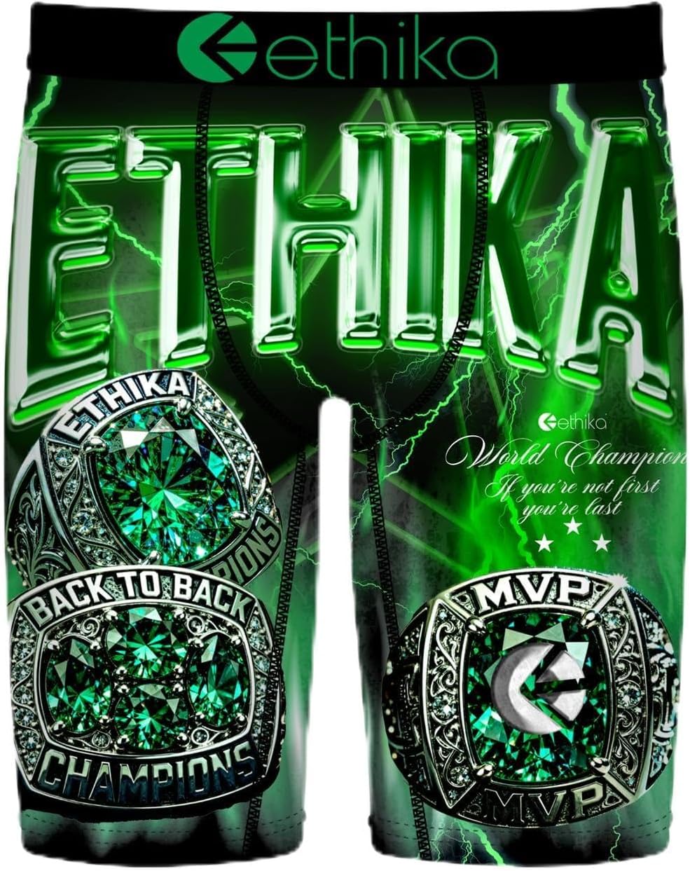 Ethika Boys Staple Boxer Briefs, No-Slip Fit - Big Rings