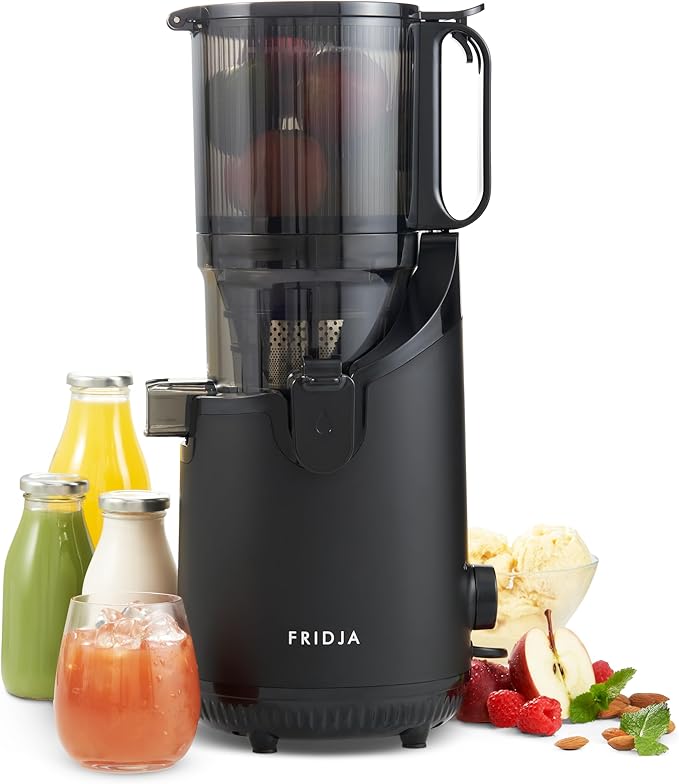 Fridja F2500 Powerful Self Feeding Whole Fruit Masts, Slow Juicer, 135