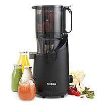 Fridja F2500 Estrattore Potente Autoalimentato – Spremitura a Freddo per Frutta Intera e Latte Vegetale – Apertura 135mm, 250W – Nero Opaco