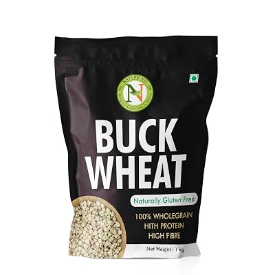 Nature Vit Buckwheat Seeds, 1 kg | Kuttu Giri | Gluten-Free Superfood for Delicious Sweet & Savory Recipes
