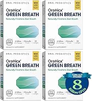Vista 11 de OraTicx Green Breath Probióticos para el cuidado bucal, ayuda naturalmente a refrescar el mal aliento y la boca saludable, suplemento probiótico