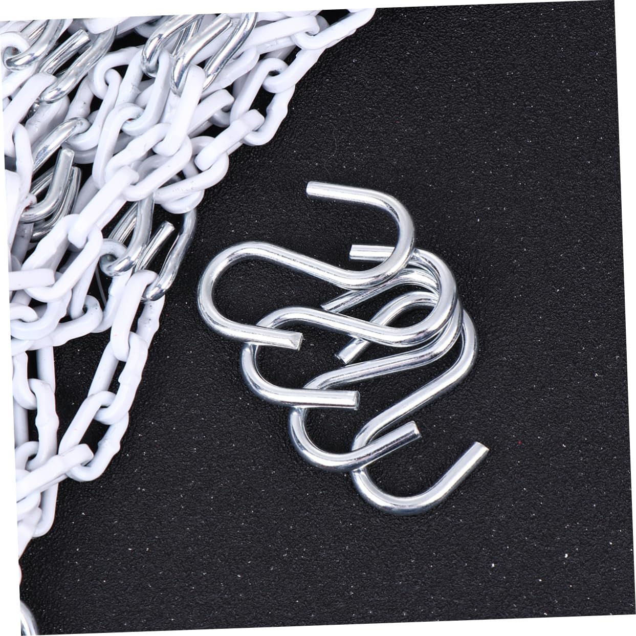 Yardwe 12 Buckle Galvanized Manganese Steel Basketball Net Outdoor Hoop Basketball Goal