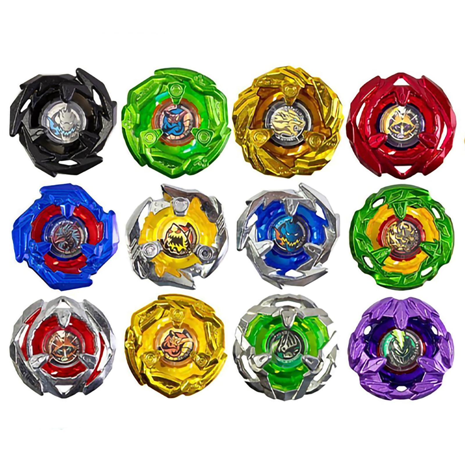 12 Peonzas De Batalla, 3 Lanzadores, 1 Asa, 3 Anillos Centrales Y 4 Bases, Juguete, Regalo De Cumpleaños, AA