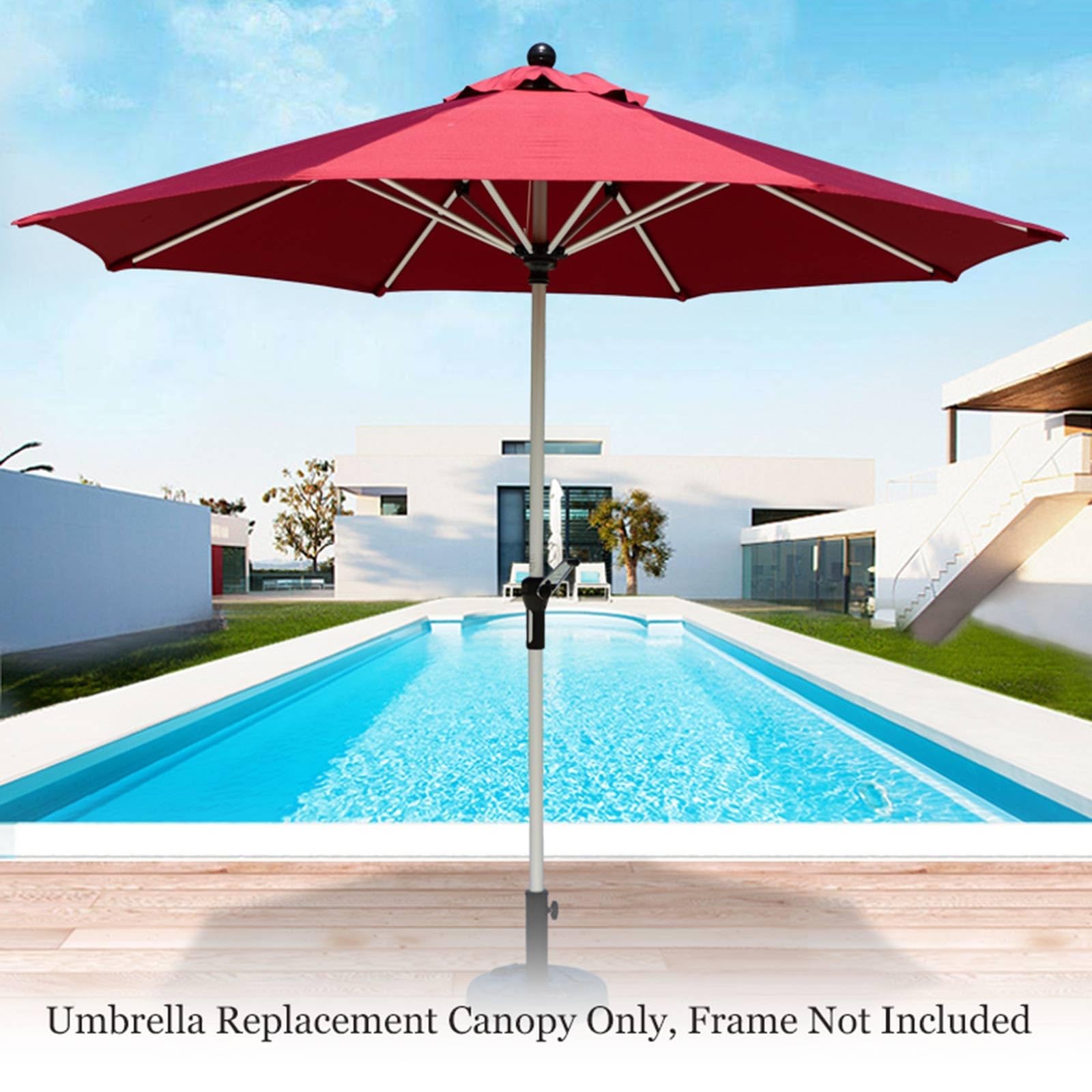 Replacement Umbrella Cover 8 Ribs Market Table Umbrella Replacement Canopy Sun Protection and Water Resistant Patio Umbrella Top Canopy Replacement Cloth(Brown,2.30m/7.5ft-8 Ribs) : Patio, Lawn & Garden