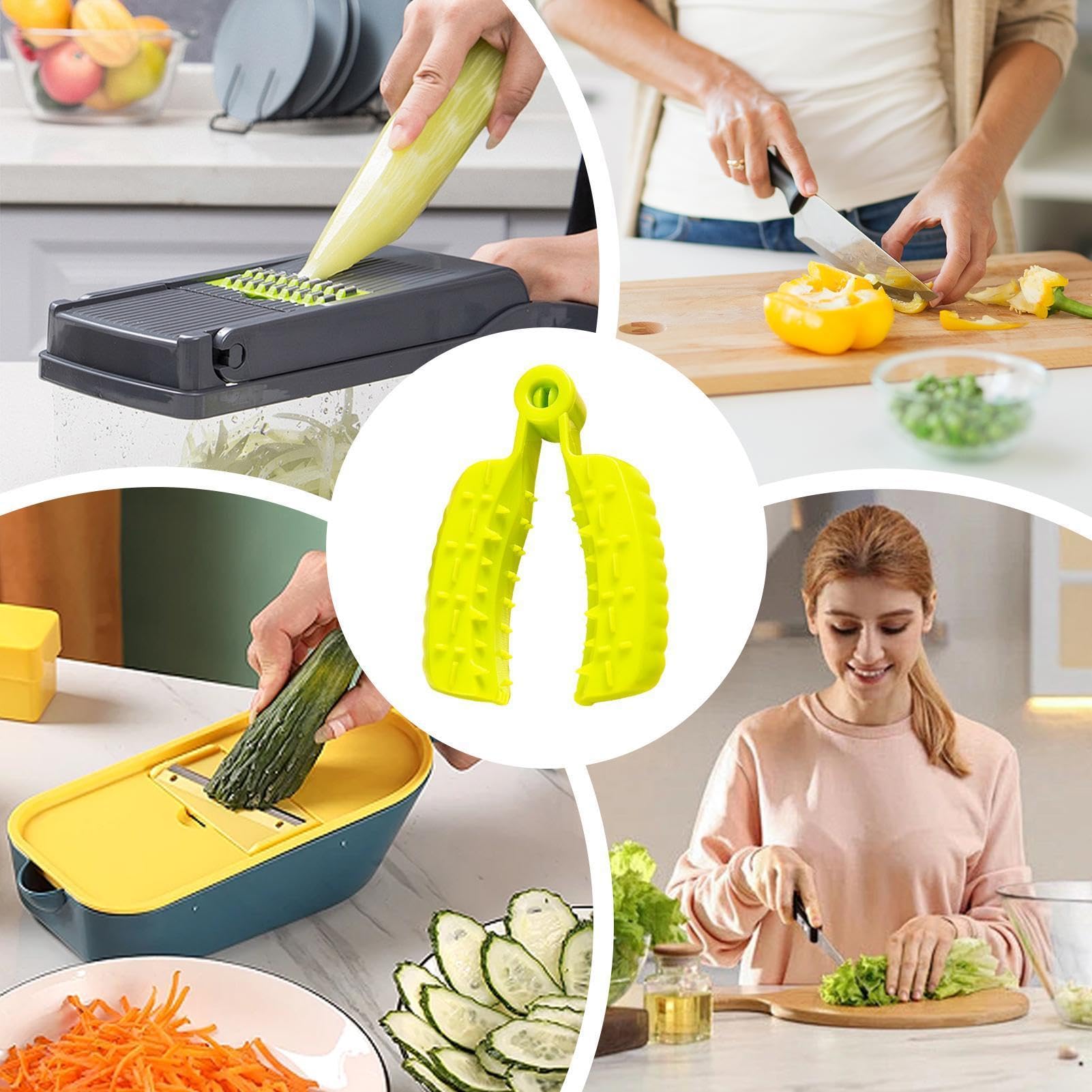 Protezione per le dita per tagliare verdure, protezione per le mani, antiscivolo, per tagliare alimenti, aglio, limone, cucina, cucina, casa, chef