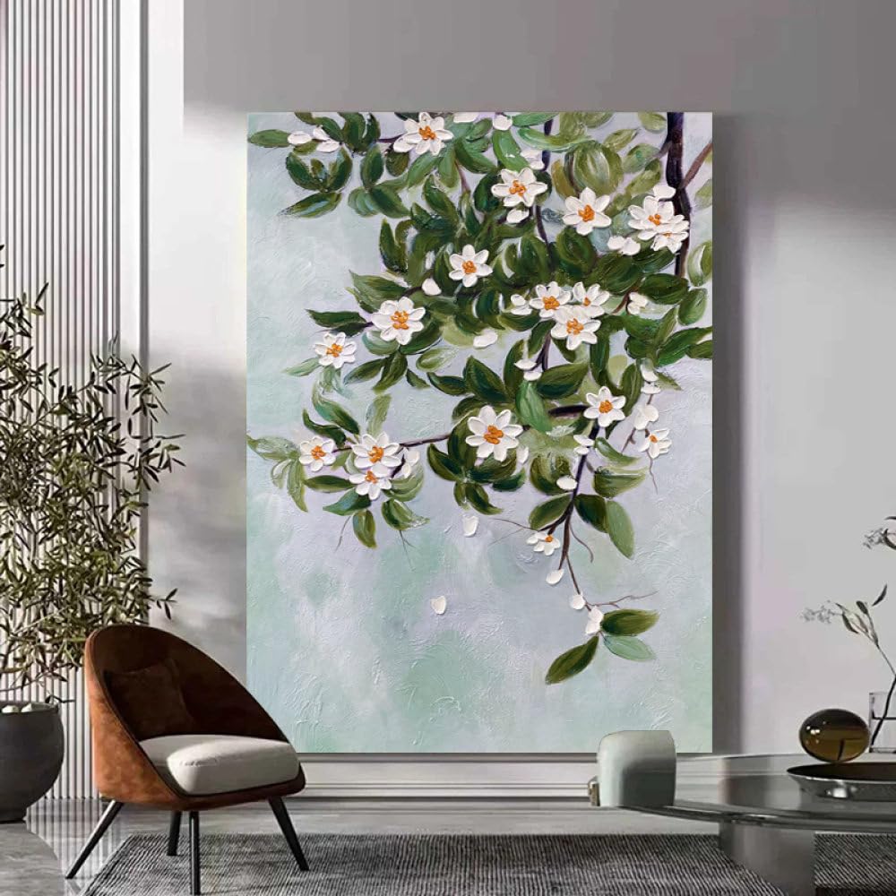 Peinture à l'huile peinte à la main pour remplacer les posters sans relief par de la texture