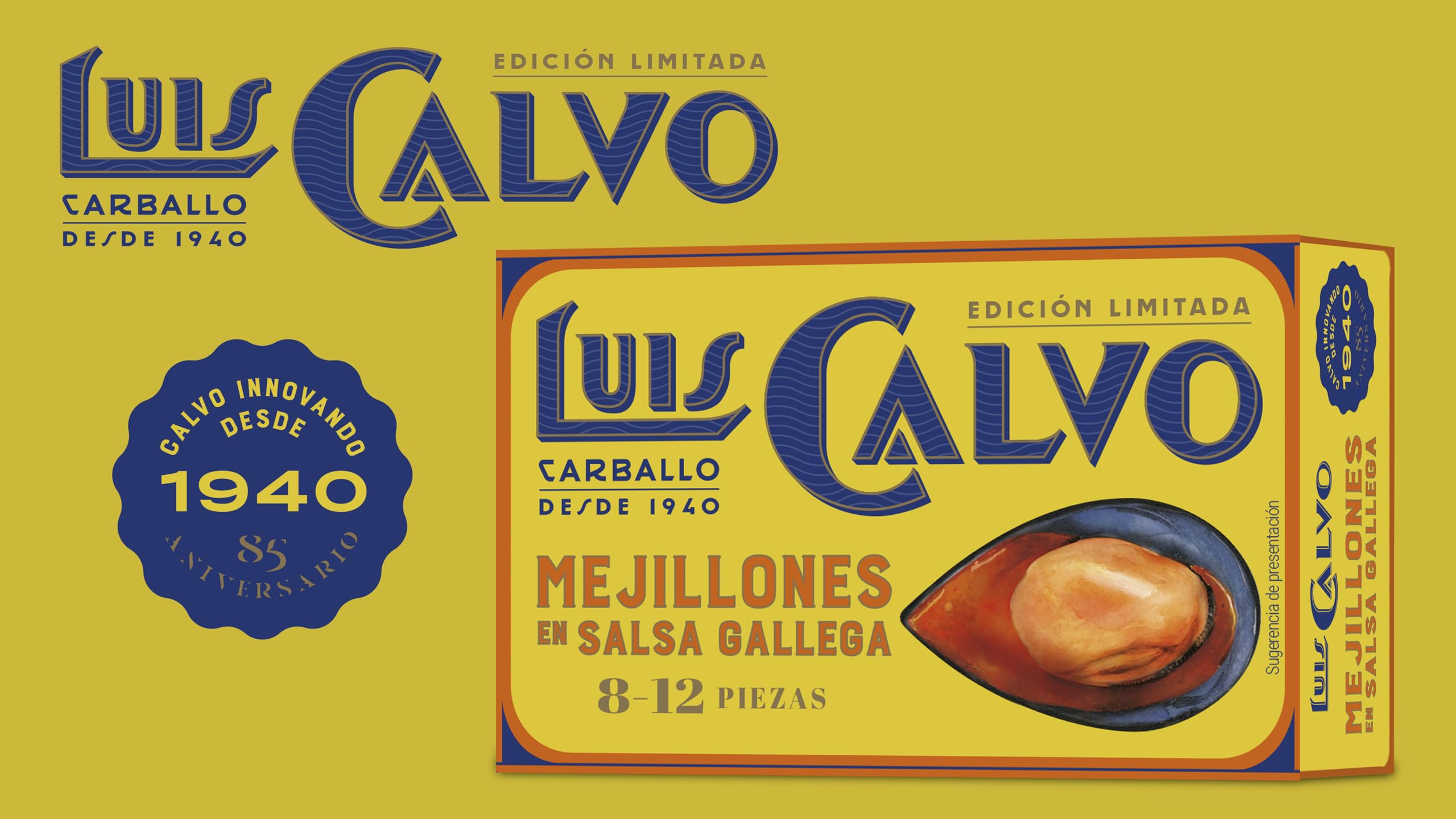 Luis Calvo Mejillones en salsa Gallega 8-12 piezas 125g
