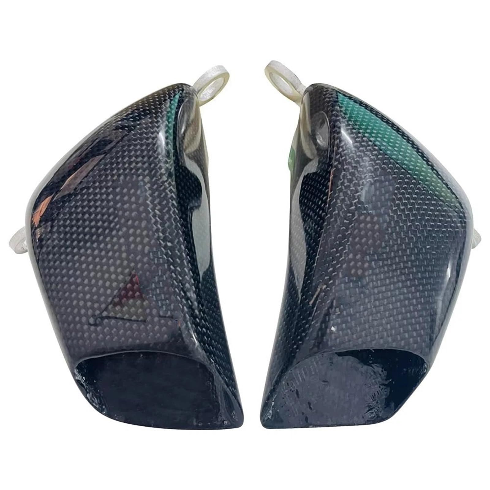 Motorcycle Front Caliper Radiator Cover Pasuje do Kawasaki ZX6R Włókno węglowe Tarcza hamulcowa Chłodnica powietrza Kanał hamulcowy Osłona wlotu Chłodzenie Caliper Bracket Radiator Cover(Glossy)