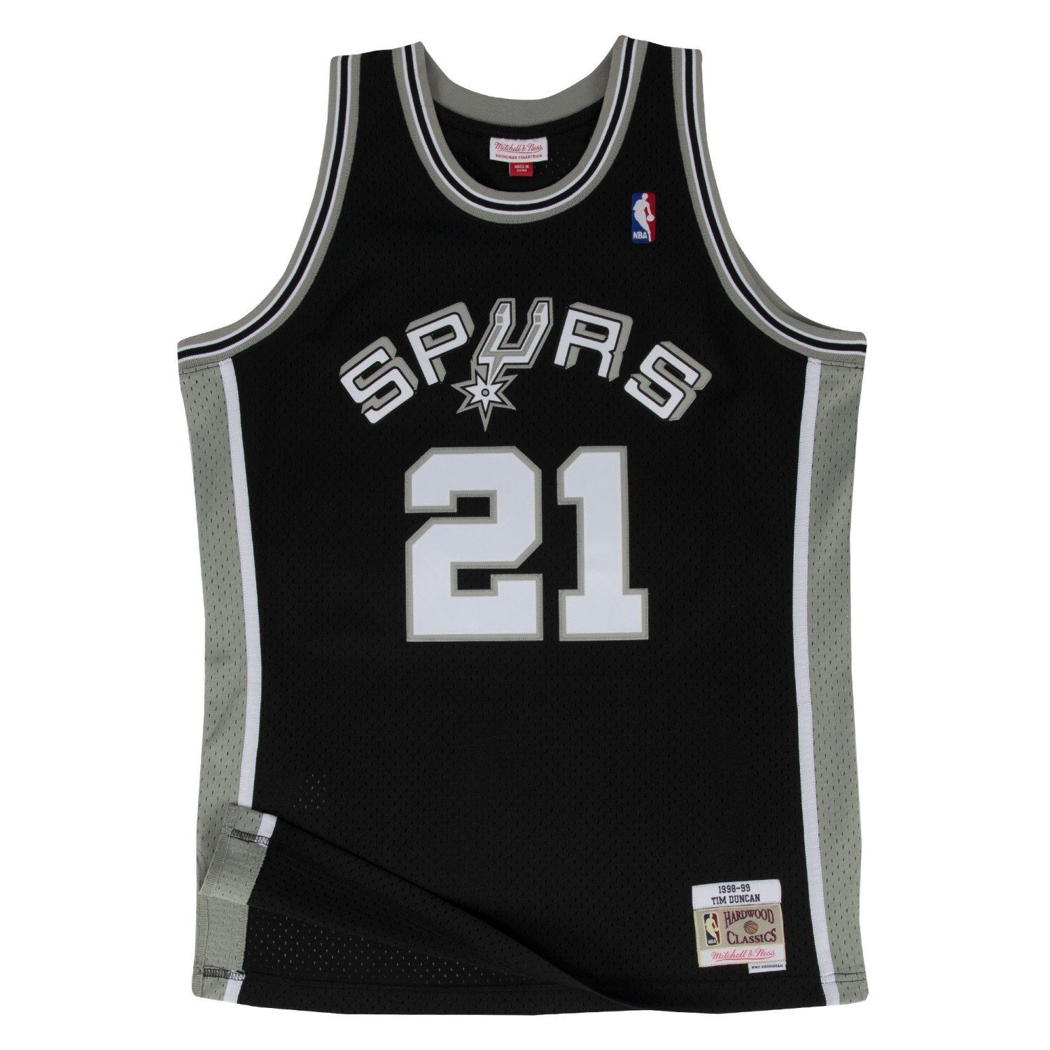 OuterstuffTim Duncan San Antonio Spurs NBA Mitchell & Ness Youth Throwback Swingman Jersey, Black