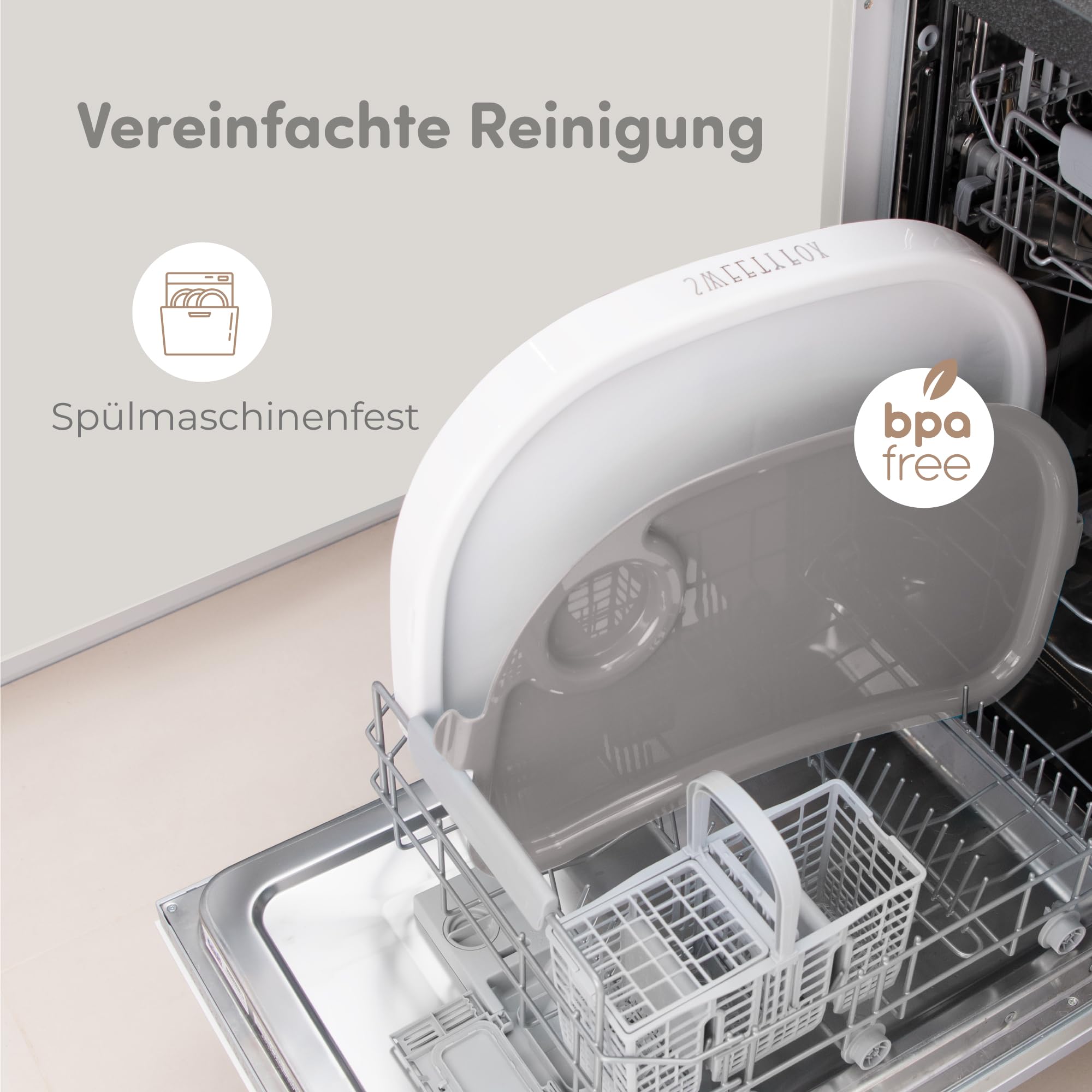 Sweety Fox Hochstuhl Baby mit Liegefunktion - Verstehllbar und Klappbar, Kinderstuhl mit Sicherheitsgurt - Mitwachsender Kinderhochstuhl 6 Monaten bis 3 Jahren, max. 15 kg - Grau
