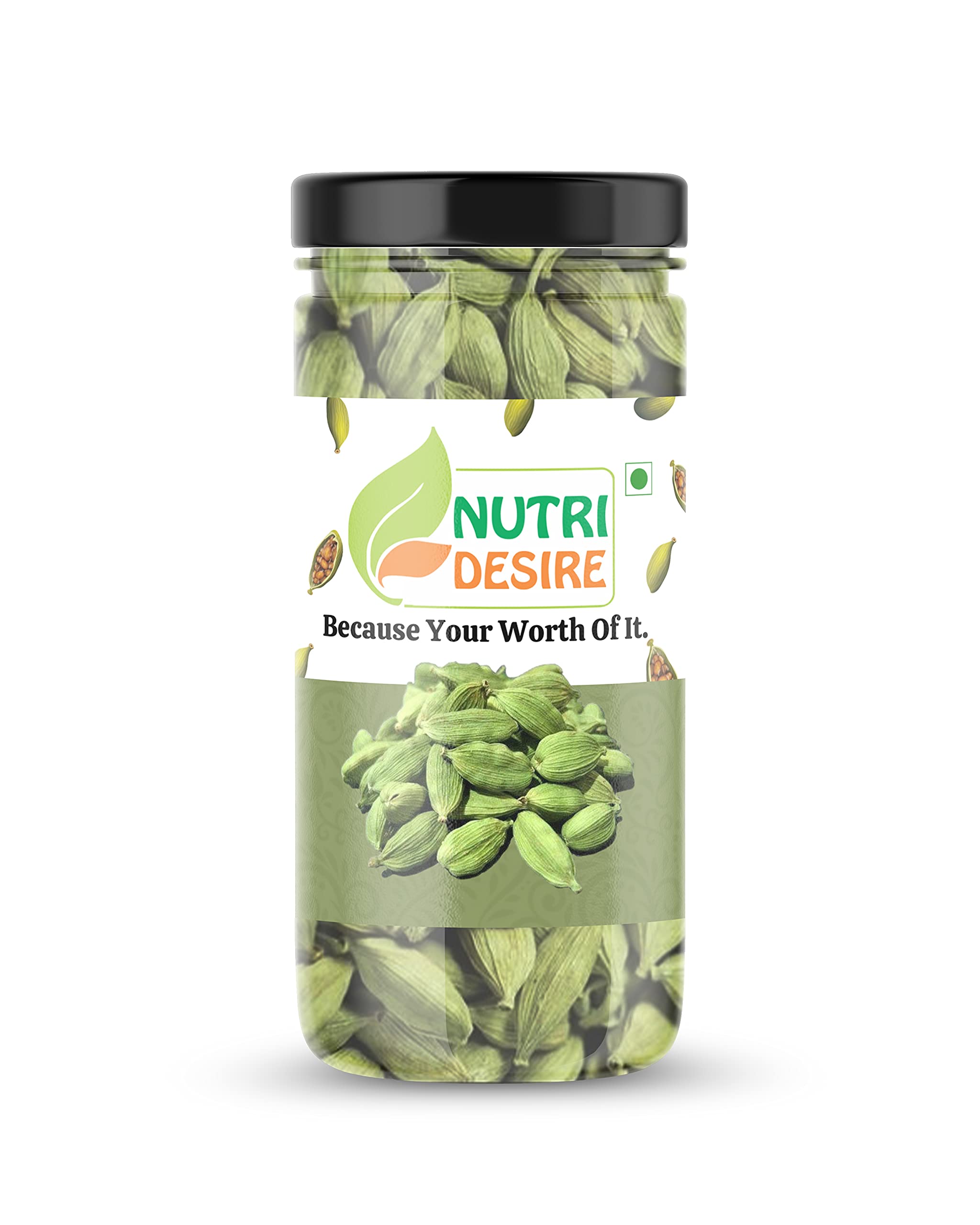 Nutri Desire 100% Green Cardamom Elaichi Seeds, 100 Gram