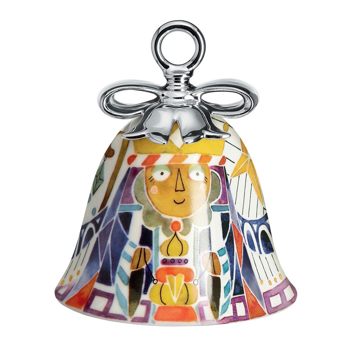 Alessi Multi-Colour Mw40 Christmas Decorated Porcelain, 7.2 X 7.2 X 8.5 Cm Size 10