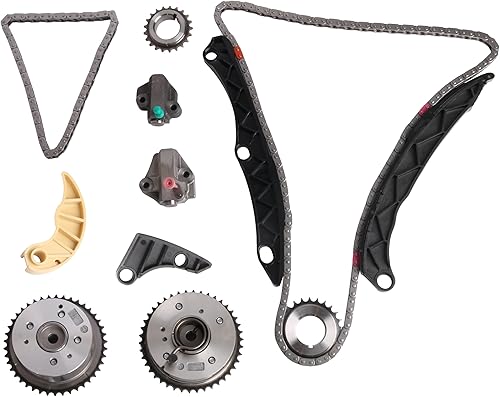 Miniatura 9 de Kit de cadena de distribución del motor, para Hyundai Sonata 2010-2014, para Kia Optima 2011-2014, G4KH G4KC L4 2.4L, 24322-2G111, 24321-2G111, con