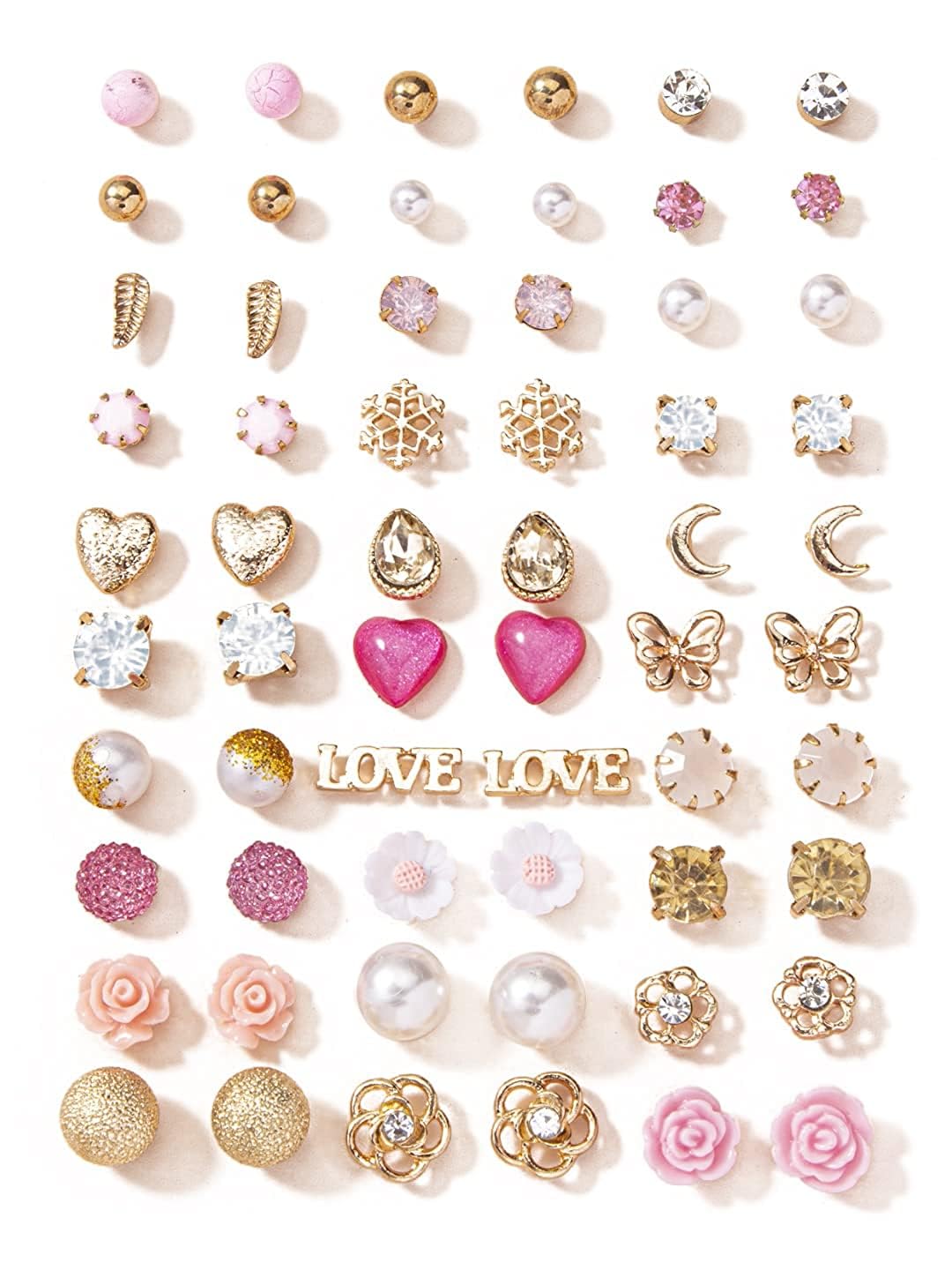Shining Diva Fashion 30 Pairs Flower Butterfly Pearl Earring Combo Set Latest Stylish Earrings for Women and Girls (sd14780er) (B0C6TBWLLV) Amazon Price History, Amazon Price Tracker
