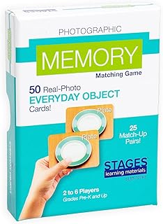 Stages Everyday Objects Matching Game with Real Photo Images from The Makers of Language Builder, Blue