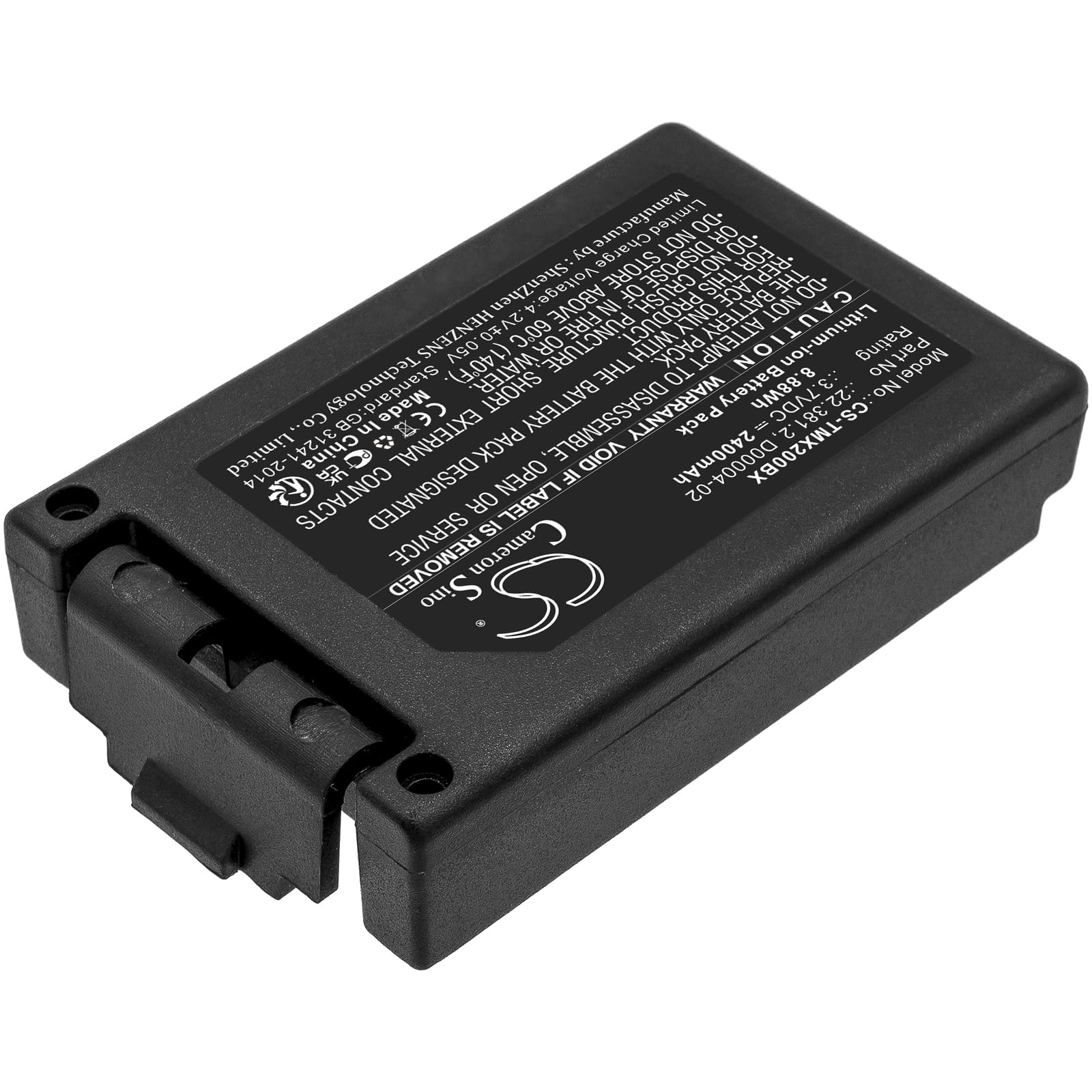 CS-TMX200BX Batería 2400mAh Compatible con [Teleradio] TG-TXMNL, Transmitter Tele Radio TG-TXMNL sustituye 22.381.2, D00004-02, D4-02, M245060