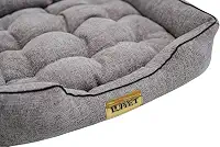 Luppet Cama Com Colchão Removivel Para Cachorro Ou Gato Até 5Kg Cinza Helsinki Tam. M
