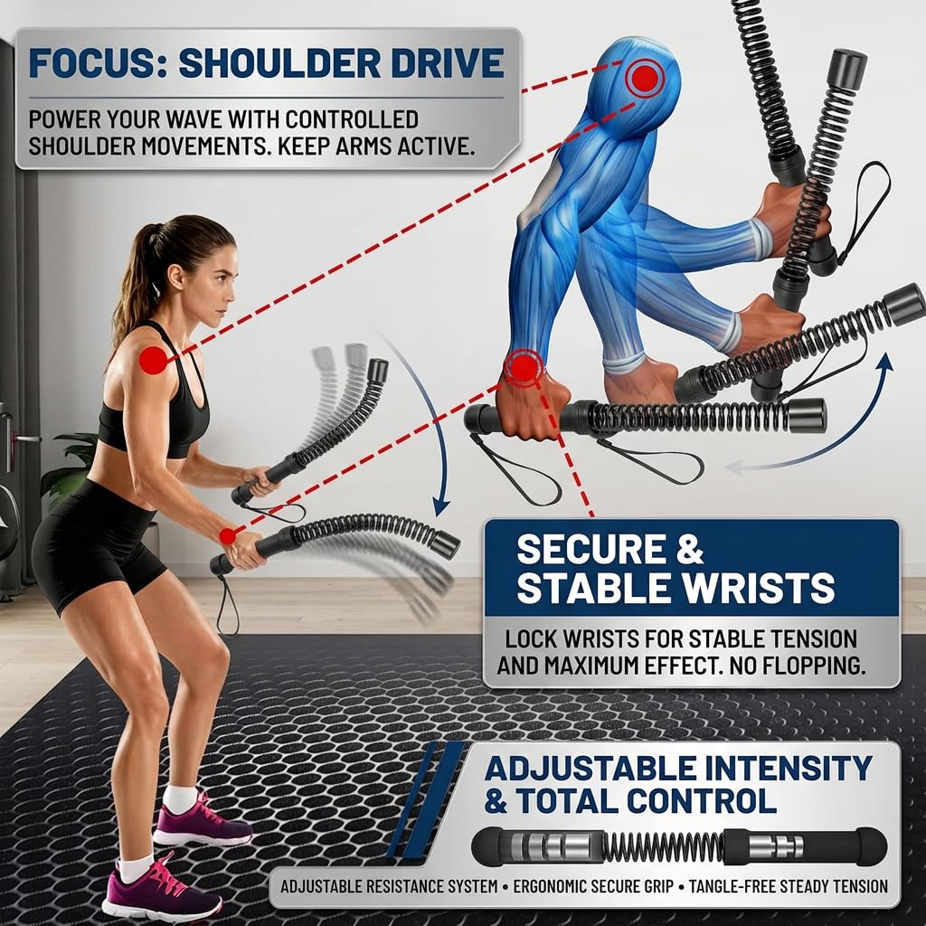 Cuerdas de batalla portátiles sin cuerda con pesos ajustables para gimnasio en casa, equipo de entrenamiento inalámbrico para HIIT, bolsa de almacenamiento de entrenamiento de bajo impacto, guantes