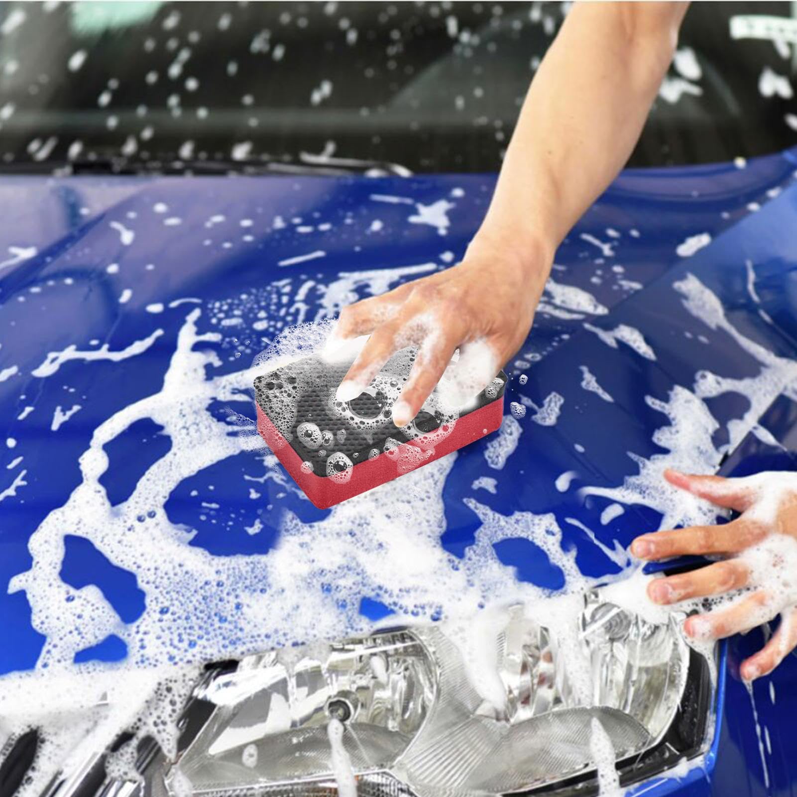 Spugna In Argilla Nanotecnologica Per Dettaglio Auto – Rimuove Macchie E Sporco Ostinato Senza Graffi, Per Vernici Metalliche E Normali