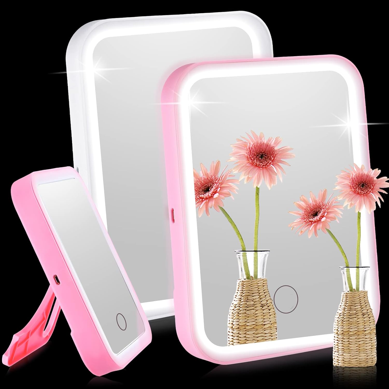 Sintuff 2 Pcs Light up Locker Mirror Locker